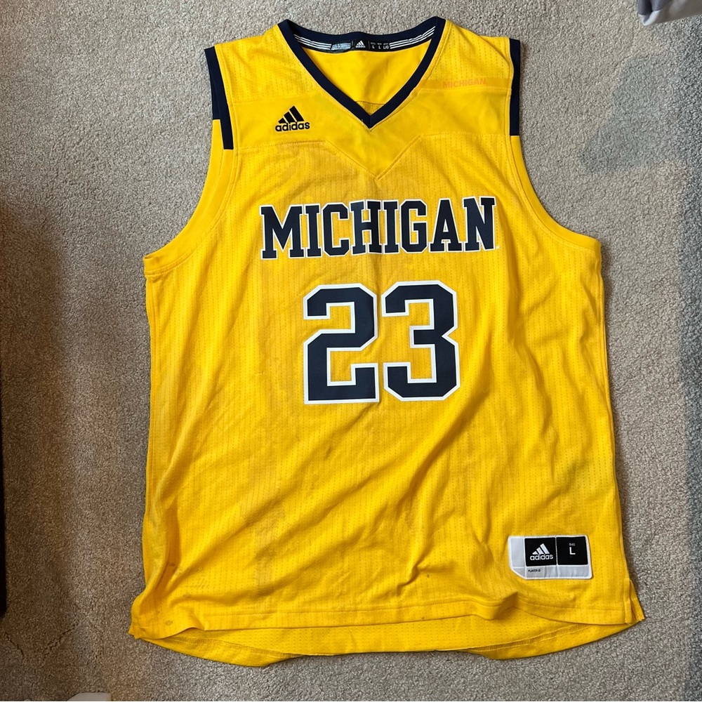 Michigan Adidas Basketball Jersey